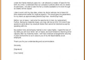 Returning to Work after Maternity Leave Cover Letter Ideas Collection 9 Maternity Leave Letter format About