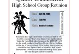 Reunion Flyer Template Free High School Reunion Flyers A Nice Selection Of