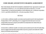 Revenue Sharing Contract Template Code Share and Revenue Sharing Agreement Sample Code