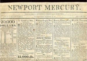 Revolutionary War Newspaper Template War 1812 My Voice is Still for War the Newport Mercury