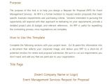 Rfp Email Template event Management Rfp Template