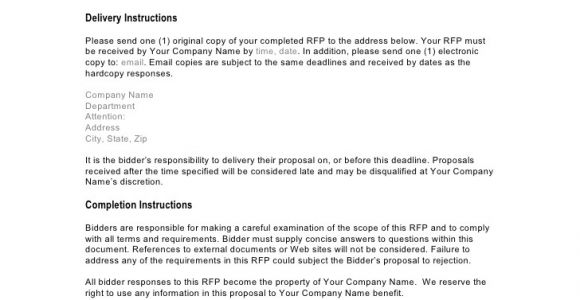 Rfp Questions Template Crm Rfp Template