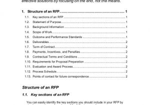 Rfp Requirements Template Lms Rfp Template Sample
