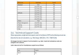 Rfp Requirements Template Request for Proposal Rfp Template 56 Page Ms Word 2