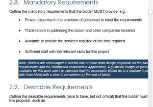 Rfp Requirements Template Request for Proposal Rfp Templates In Ms Word and Excel