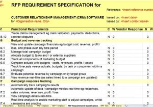 Rfp Requirements Template Revised Crm Rfi Rfp Templates Released by Axia Axia