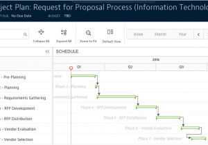 Rfp Timeline Template Free Rfp Project Template
