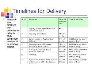 Rfp Timeline Template Guidelines for Preparation Of A Rfp for E Governance Projects