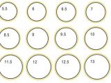 Ring Sizing Template Jewelry Sizing Guide
