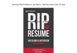 Rip the Resume Job Search &amp; Interview Powerprep Download Rip the Resume Job Search Interview Power Prep