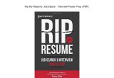 Rip the Resume Job Search &amp; Interview Powerprep Rip the Resume Job Search Interview Power Prep Pdf