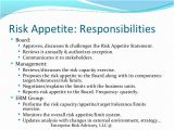 Risk Appetite Template Risk Appetite