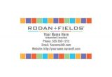 Rodan and Fields Business Card Template Free Rodan Fields Diy Business Card Template