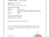 Rohs Compliance Certificate Template Certificate Image Of Certificate Of Compliance form