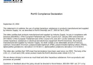 Rohs Compliance Certificate Template Certificate Of Compliance Template Template Business