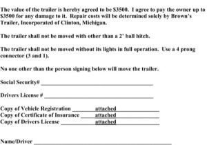 Rolling Contract Tenancy Agreement Template Trailer Rental Agreement Templates forms Sample Resume