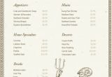 Roman Menu Template Beige Roman Bordered Line Seafood Menu Templates by Canva