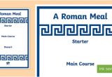 Roman Menu Template Roman Menu Template Roman Menu Template Roman Food Roman