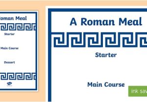 Roman Menu Template Roman Menu Template Roman Menu Template Roman Food Roman