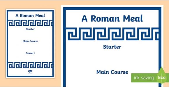 Roman Menu Template Roman Menu Template Roman Menu Template Roman Food Roman