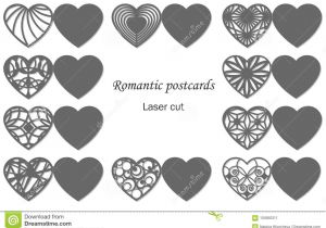 Romantic Eid Card for Lover Set Of Romantic Greeting Cards for Laser Cutting Suitable