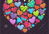 Romantic Eid Card for Lover Valentines Day Romantic Greeting Card Vector Love Concept