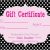 Romantic Gift Certificate Template Gift Certificate for Direct Sales Pure Romance