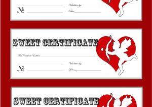 Romantic Gift Certificate Template Romantic Gift Certificate Template Gallery Certificate
