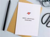 Romantic Things to Write In A Valentine Card Happy Valentine S Handsome Mini Heart Card