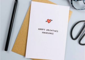 Romantic Things to Write In A Valentine Card Happy Valentine S Handsome Mini Heart Card