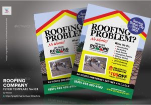Roofing Flyer Templates Roofing Company Flyer Template Vol 03 by Kinzishots