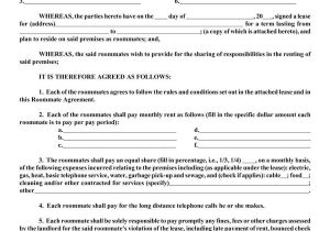 Room and Board Contract Template Room and Board Agreement form Ssi Last 40 Free Roommate