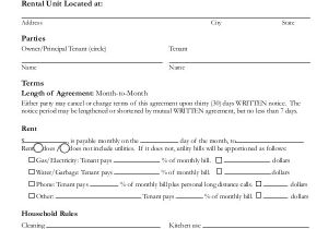 Room and Board Contract Template Room Rental Agreement Brittney Taylor