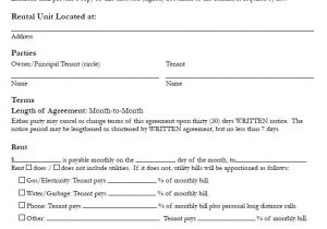 Room and Board Contract Template Room Rental Agreement Brittney Taylor