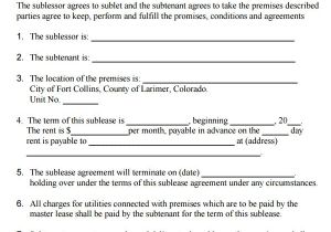 Room Sublet Contract Template Sublease Agreement 18 Download Free Documents In Pdf Word