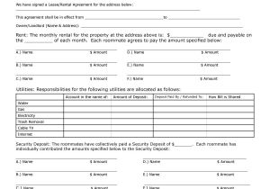 Roommate Contracts Template 40 Free Roommate Agreement Templates forms Word Pdf