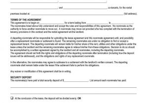 Roommate Contracts Template Termination Of Roommate Agreement by Pqo69567 Roommate