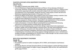 Rotating Equipment Engineer Resume Rotating Equipment Engineer Resume Samples Velvet Jobs