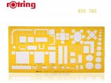 Rotring Furniture Template Rotring Architects Furniture Template Scale 1 50 In Rulers