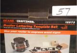 Router Lettering Template Sets 57 Craftsman 92573 Router Lettering Template Lot 57