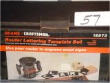 Router Lettering Template Sets 57 Craftsman 92573 Router Lettering Template Lot 57