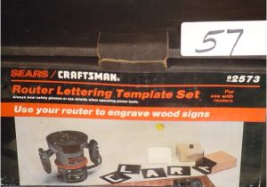 Router Lettering Template Sets 57 Craftsman 92573 Router Lettering Template Lot 57