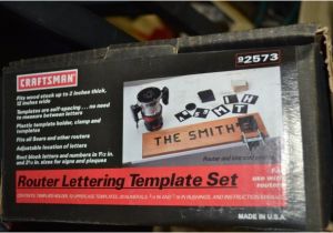 Router Lettering Template Sets Lot 471a Craftsman Router Lettering Template Set