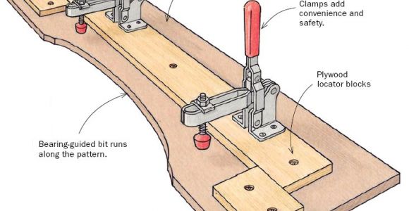 Router Pattern Templates Pattern Routing Jig Finewoodworking