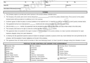 Rpo Contract Template 7041 Pest Control Service Agreement 3 Pt Crownmax Com