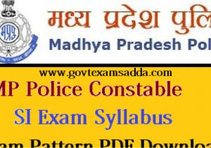 Rpsc Admit Card Name Wise Mp Police Constable Syllabus 2020 Mppeb Police Exam Pattern