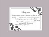 Rsvp Cards for Weddings Templates Diy Wedding Rsvp Template Editable Text Word File Instant