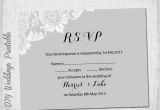 Rsvp Cards for Weddings Templates Wedding Rsvp Template Download Diy Silver Gray Antique