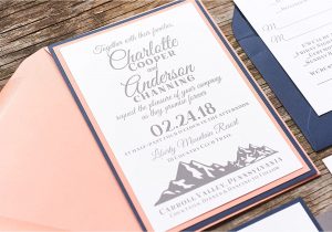 Rsvp Full form In Invitation Card Amazon Com Personalized Mountain Wedding Invitation Card