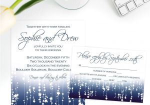 Rsvp Meaning In Marriage Card Blue Star Streamers Wedding Invitation and Rsvp Template Package Text Editable In Word Printable Instant Download